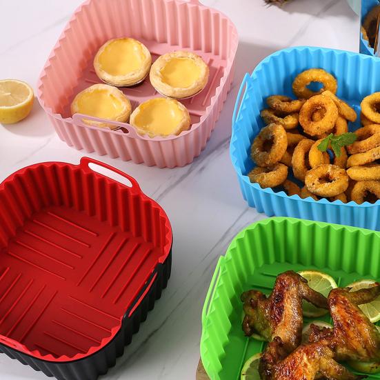 Teglie per Friggitrice ad Aria UNIVERSALI - Basta sporco! - INCLUSO LIBRO DI RICETTE PER FRIGGITRICE!